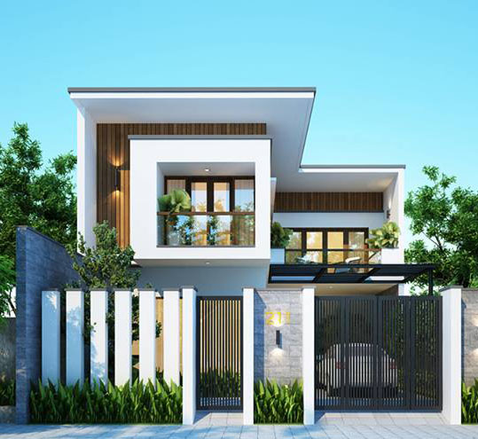 Mẫu biệt thự hiện đại 2 tầng 120m2