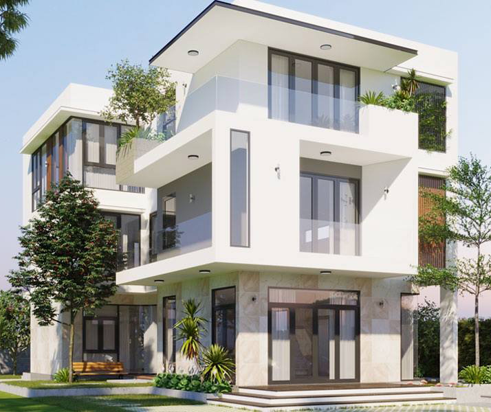 Biệt thự hiện đại mặt tiền 10m