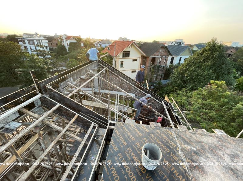 14 12 xây biệt thự trọn gói Mê Linh Hà Nội phần thô 2023 6
