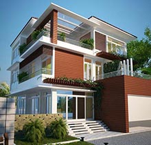 Thiết kế biệt thự 1 tầng 3 phòng ngủ