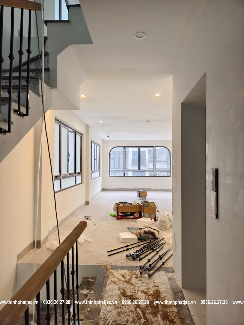 tiến độ hoàn thiện nhà phố Quốc Tử Giám 17 02 2025 12